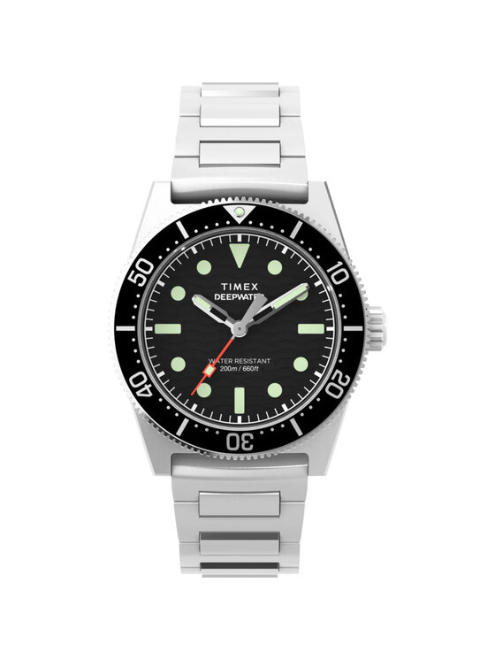 Timex Timex Zegarek TW2W95200 Srebrny