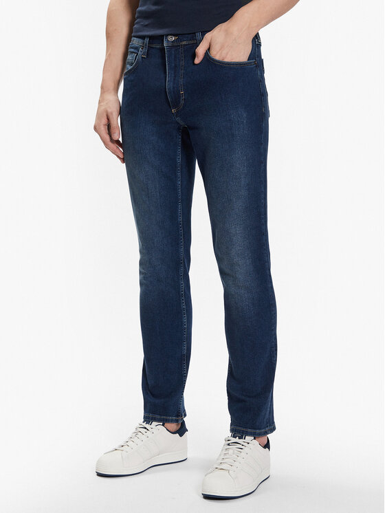 Mustang Mustang Džinsai Washington 1007640 Mėlyna Slim Fit
