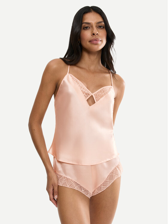 Triumph Piżama A Weekend To Remember 10225050 Beżowy Regular Fit