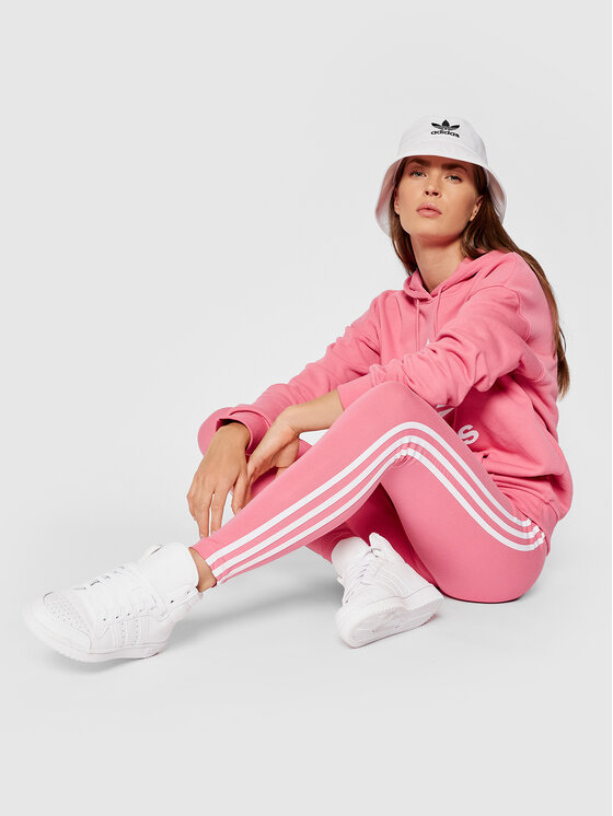 ColanÈi adidas Originals 3 Stripes Tight pink / white (H09422) â Queens ð