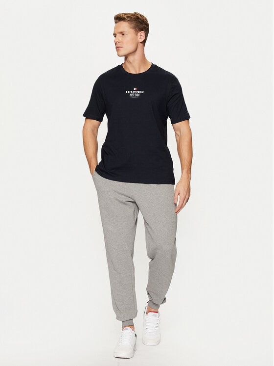 Tommy Hilfiger Tommy Hilfiger Tricou MW0MW38980 Bleumarin Regular Fit
