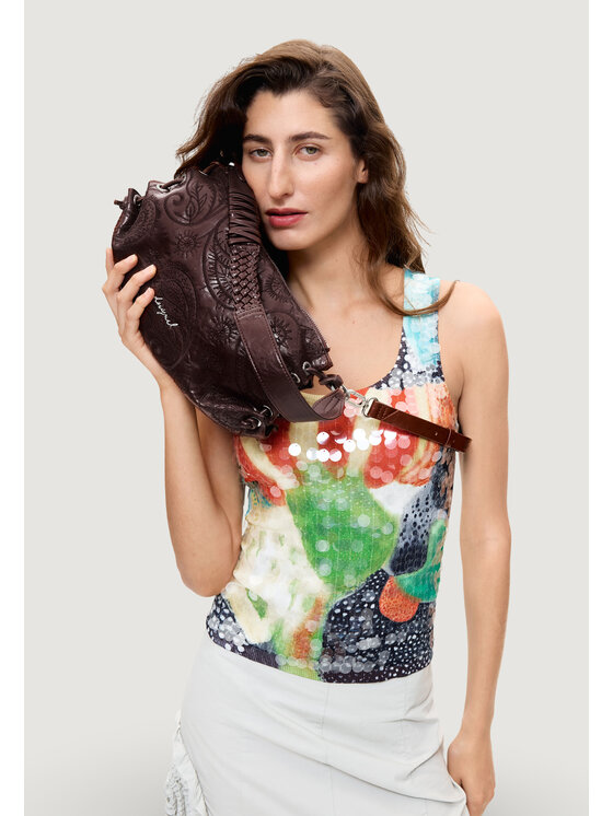 Desigual Desigual Torebka BAG_SIROCO XELA RED Bordowy