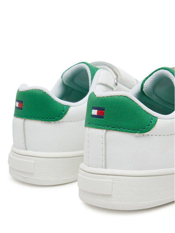 Tommy Hilfiger Tommy Hilfiger Laisvalaikio batai Low Cut Velcro Sneaker T1X9-33836-1355 M Balta