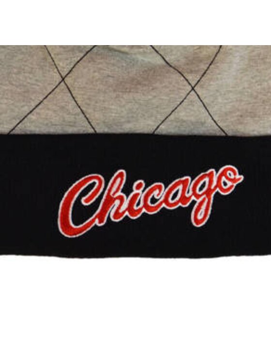 Mitchell & Ness Mitchell & Ness Czapka NBA Quilted Pom Beanie HWC Chicago Bulls Czarny