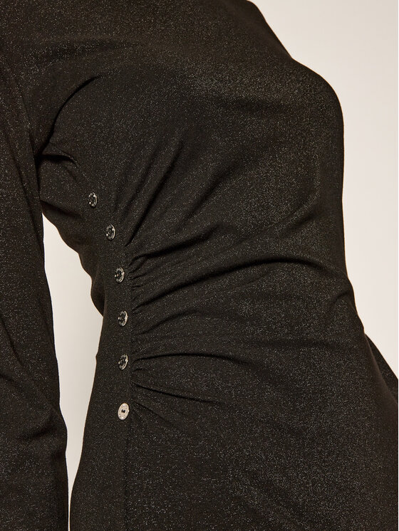 Vestito di maglia TF0098 J6101 Nero Slim Fit
