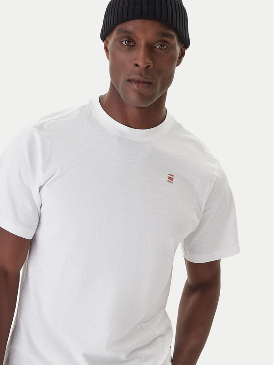 G-Star Raw G-Star Raw Marškinėliai Lash Back D26043-C372 Balta Relaxed Fit