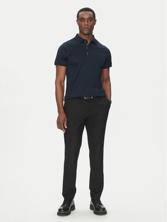 KARL LAGERFELD KARL LAGERFELD Polo 745007 552200 Granatowy Regular Fit