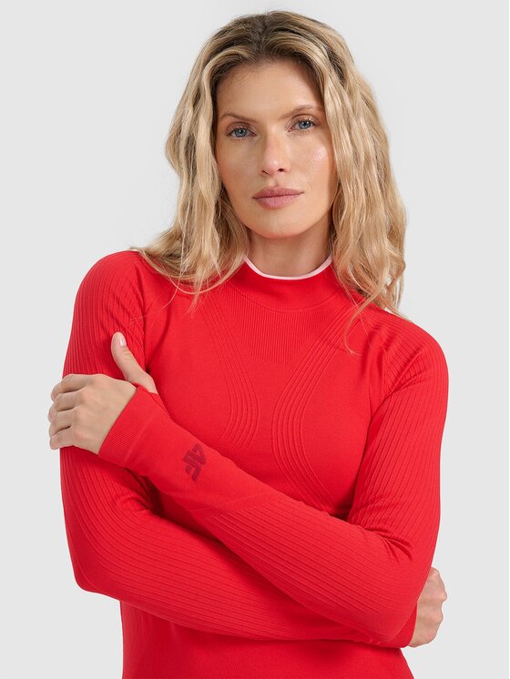 4F 4F Intimo termico pezzo sopra 4FWAW25USEAF205-62S Rosso