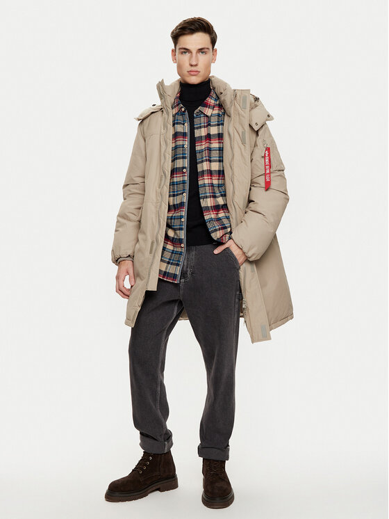 Alpha Industries Alpha Industries Parka 148124 Brązowy Regular Fit