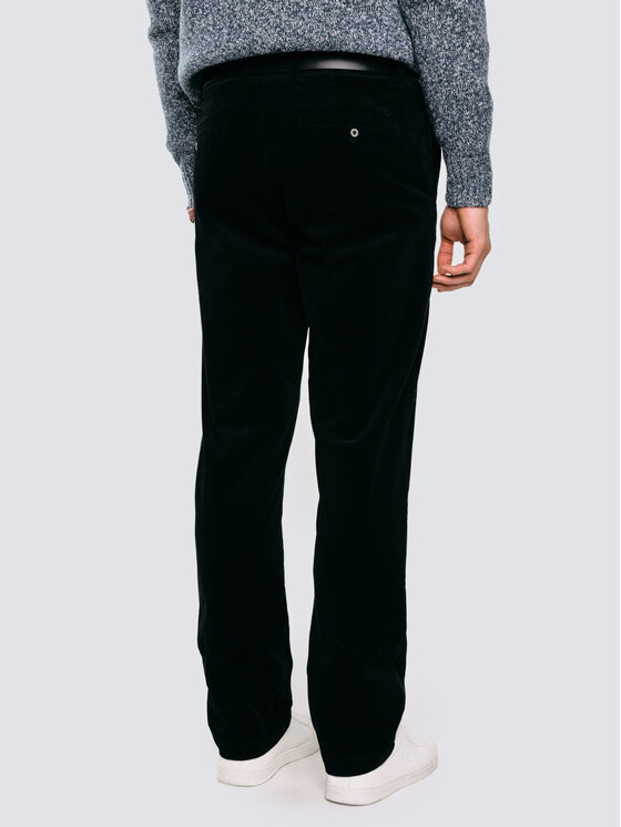 BIG STAR BIG STAR Chinosy TREVIS Czarny Slim Fit