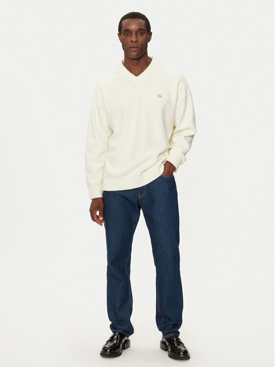 Calvin Klein Jeans Calvin Klein Jeans Sweter J30J326452 Écru Regular Fit