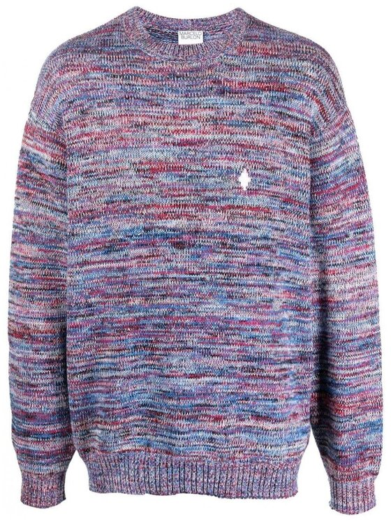 Marcelo Burlon Maglione cmhe039f22kni0018401 Multicolore Regular Fit Modivo