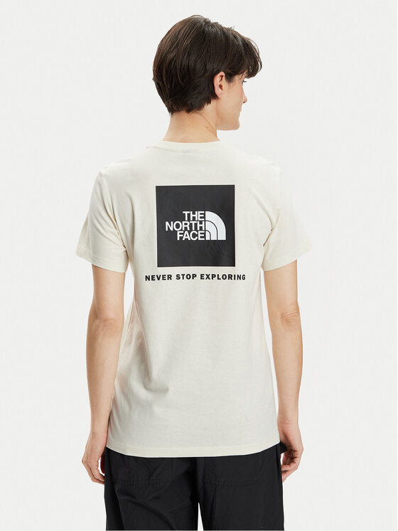 The North Face The North Face T-Shirt Redbox NF0A87NK Écru Relaxed Fit