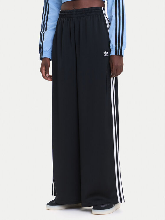 adidas adidas Pantaloni trening adicolor Satin IU2520 Negru Wide Leg
