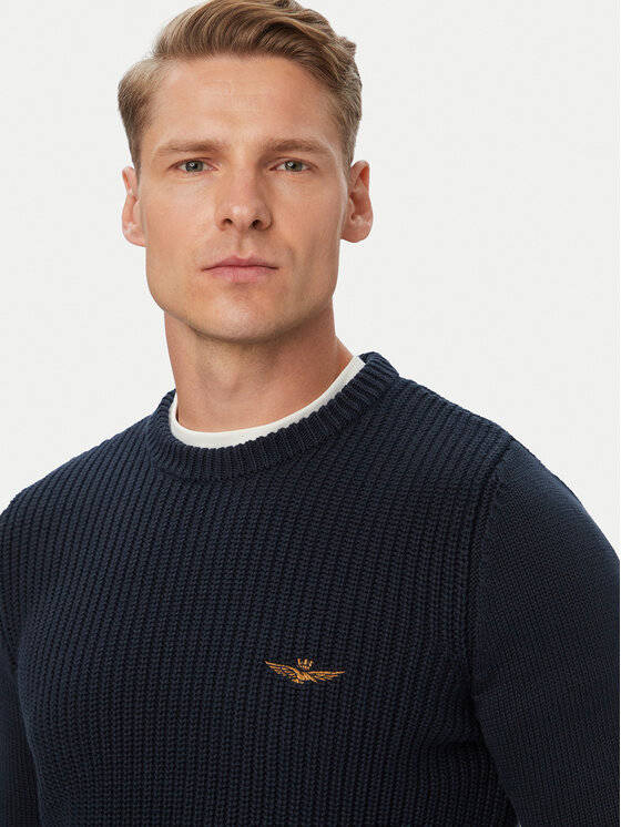 Aeronautica Militare Aeronautica Militare Megztinis 262MA1571UL00409 Tamsiai mėlyna Regular Fit