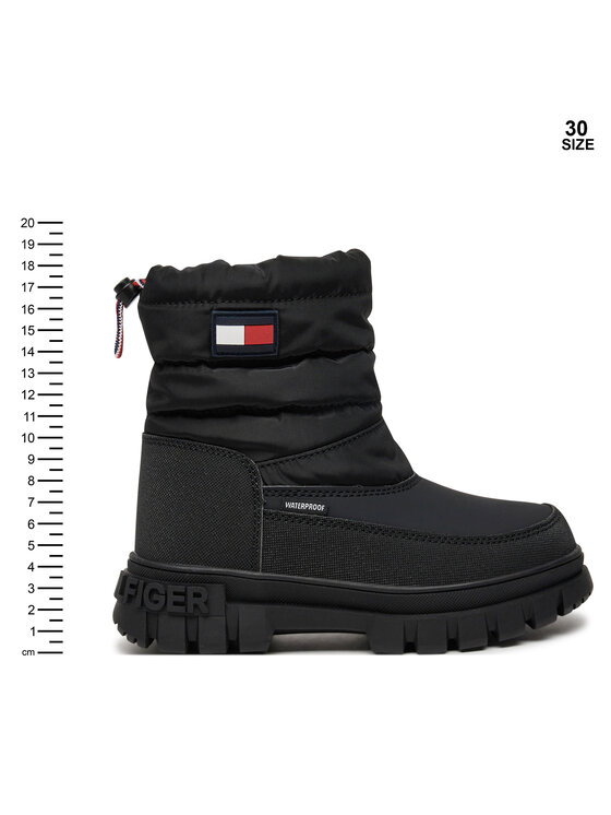 Tommy Hilfiger Tommy Hilfiger Апрески Fur Boot T3X5-33715-1695 M Черен
