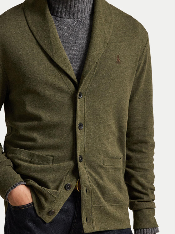 Polo Ralph Lauren Polo Ralph Lauren Кардиган 710877008500 Тъмнозелен Regular Fit