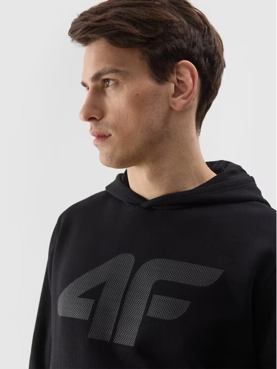 4F 4F Μπλούζα FWSS25TSWSM2367-20S Μαύρο Regular Fit
