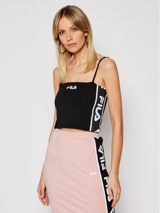 cropped fila top