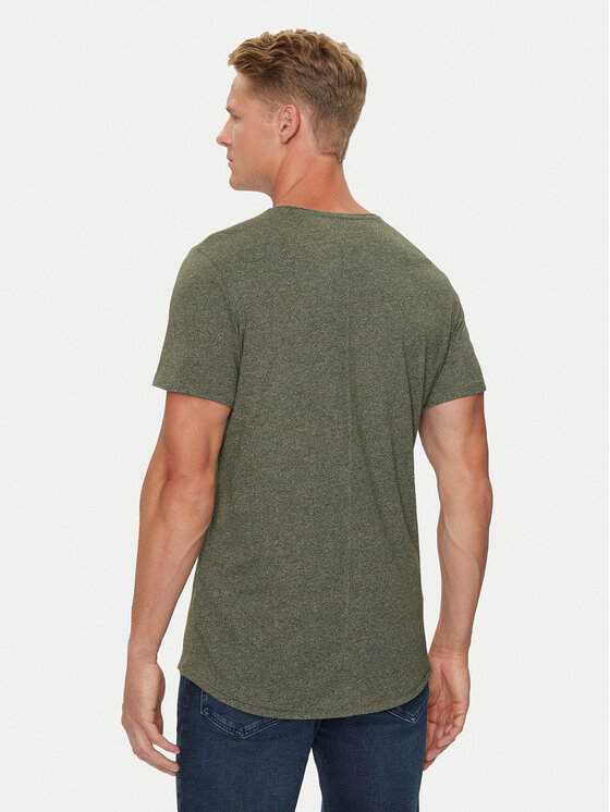 Tommy Jeans Tommy Jeans Majica Jaspe DM0DM09586 Khaki Slim Fit