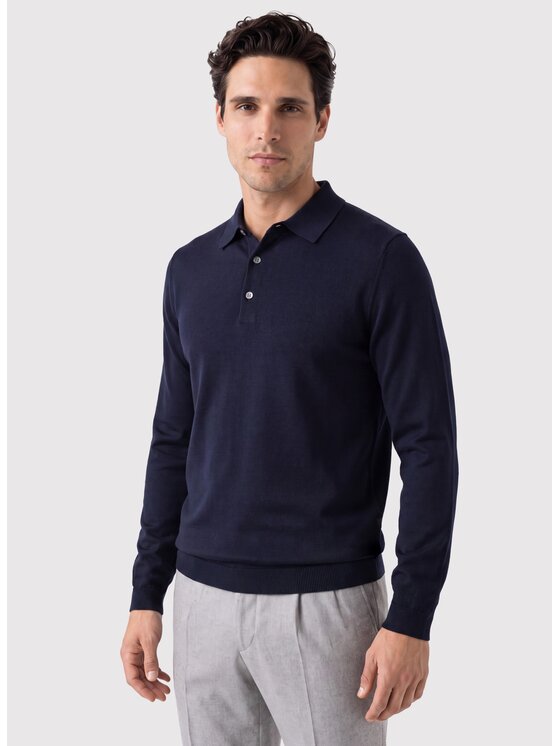 Pako Lorente Pako Lorente Sweter P26WF-2X-007 Granatowy Classic Fit