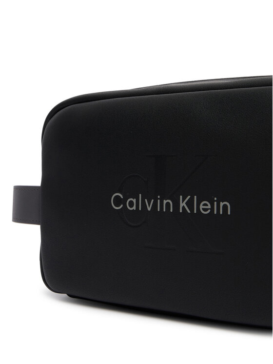 Calvin Klein Calvin Klein Pochette per cosmetici Bold Dopp Kit LV04D1238G Nero