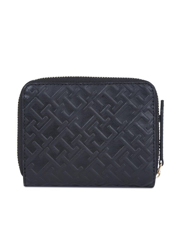 Tommy Hilfiger Tommy Hilfiger Portafoglio piccolo da donna Th Refined Med Za Mono AW0AW15755 Nero