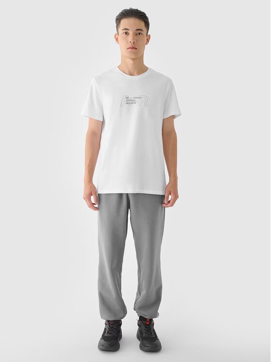 4F 4F T-shirt 4FRAW24TTSHM2299-10S Bianco Regular Fit