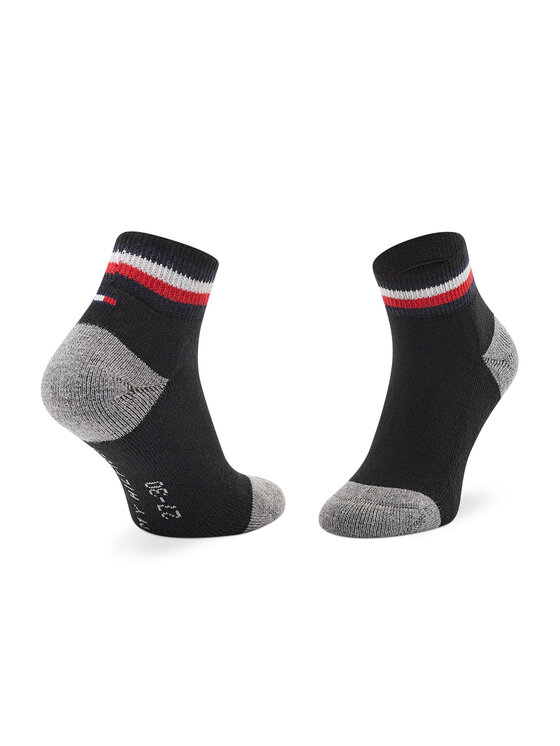 Tommy Hilfiger Tommy Hilfiger 2er-Set hohe Kindersocken 100001501 Schwarz
