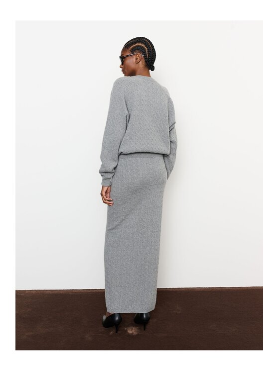 La Mania La Mania Maglione PEONY Grigio Classic Fit