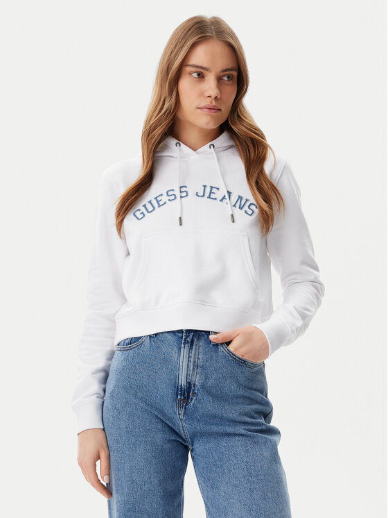 Guess Jeans Guess Jeans Pluus W5GQ22 K68I4 Valge Regular Fit