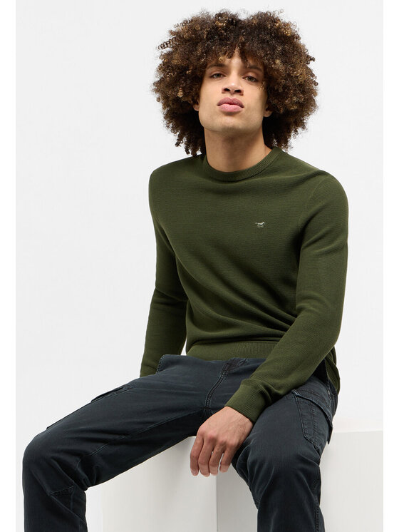 Mustang Mustang Sweter ELLIOT Zielony Regular Fit