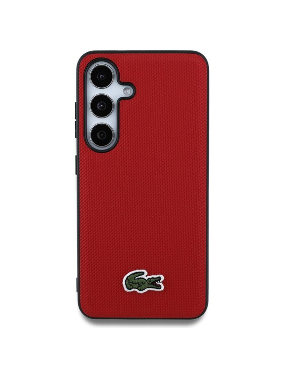 Lacoste Lacoste Etui na telefon Iconic Petit Pique Woven Logo Czerwony