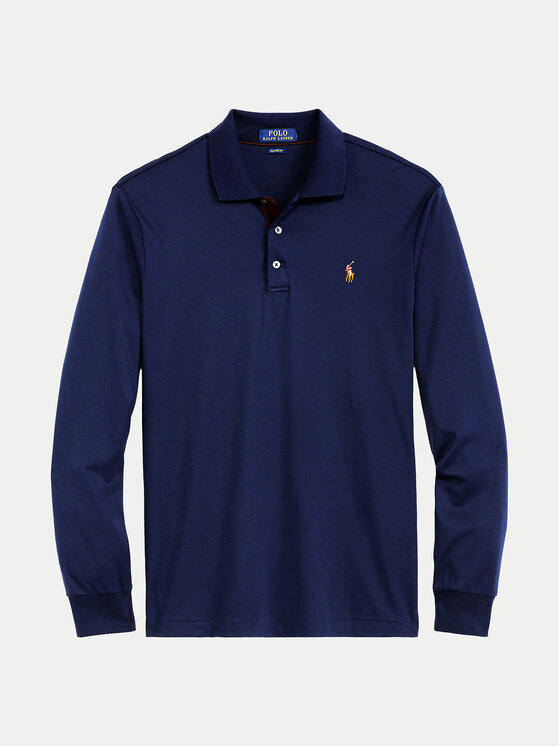 Polo Ralph Lauren Polo Ralph Lauren Polokošeľa 710671785001 Tmavomodrá Slim Fit