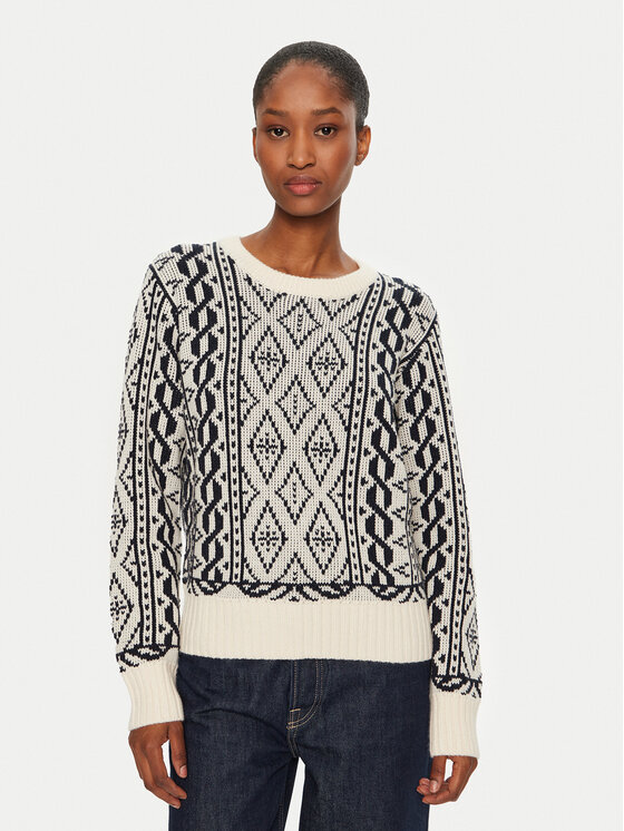 JOOP! JOOP! Megztinis 58 JW244KN329 30043966 Écru Regular Fit