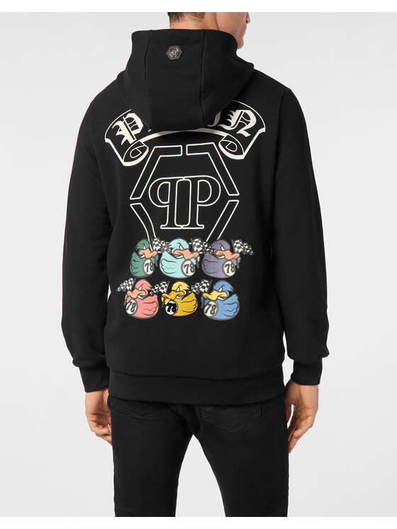 PHILIPP PLEIN PHILIPP PLEIN Bluza 24347 Czarny Athletic Fit