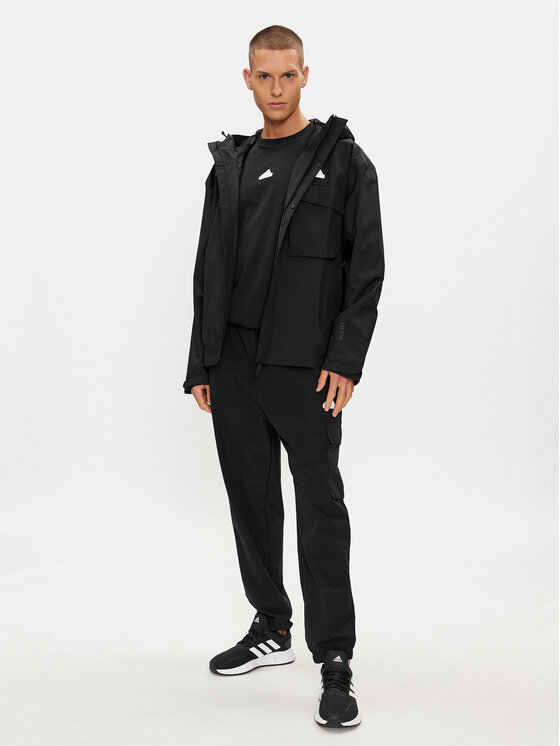 adidas adidas Neperšlampanti striukė City Escape IN7192 Juoda Regular Fit