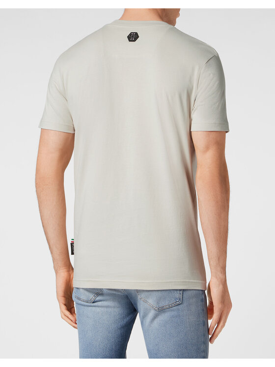 PHILIPP PLEIN PHILIPP PLEIN T-Shirt 9899 Beżowy Regular Fit