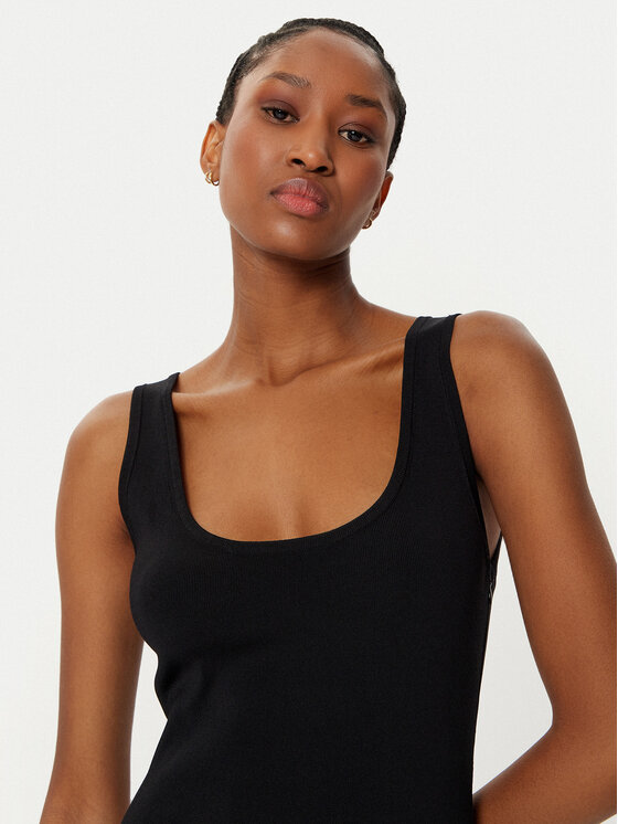 MICHAEL Michael Kors MICHAEL Michael Kors Ljetna haljina MF482LFBFD Crna Slim Fit