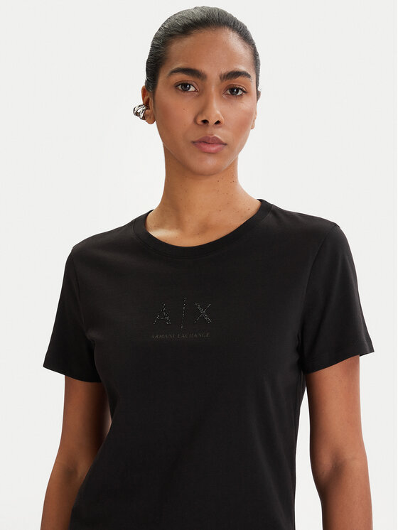 Armani Exchange Armani Exchange Póló XW001459 AF10356 UC001 Fekete Regular Fit
