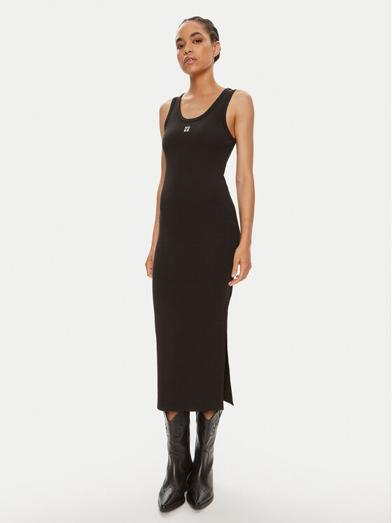 HUGO Hugo Повсякденна сукня Nalimera 50514521 Чорний Slim Fit