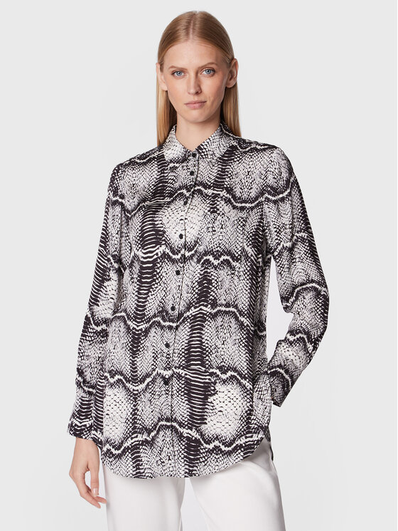 Marc Aurel Marc Aurel Πουκάμισο 6226 1001 93125 Γκρι Loose Fit