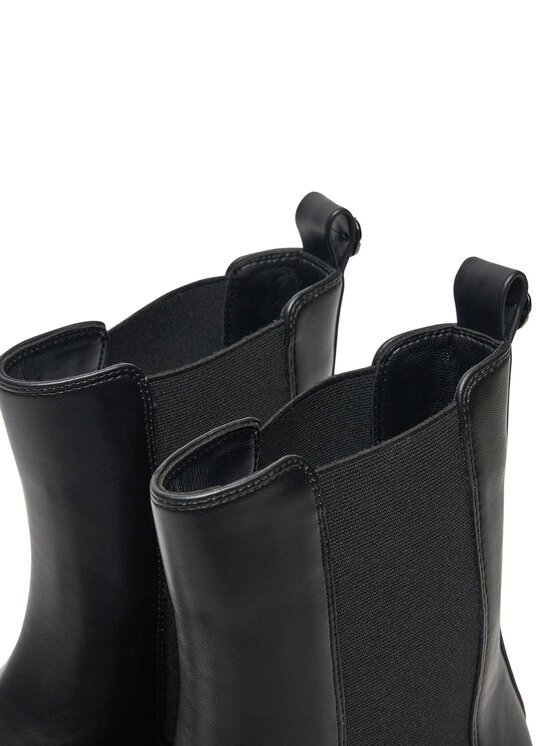 TWINSET TWINSET Kotníková obuv s elastickým prvkem 242TGT152 Černá