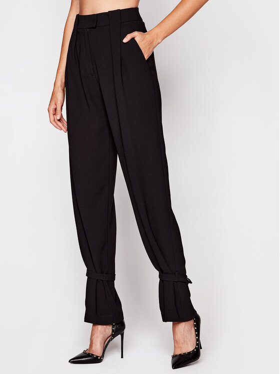 Patrizia Pepe Patrizia Pepe Штани з тканини 2P1269/AD83-K103 Чорний Relaxed Fit