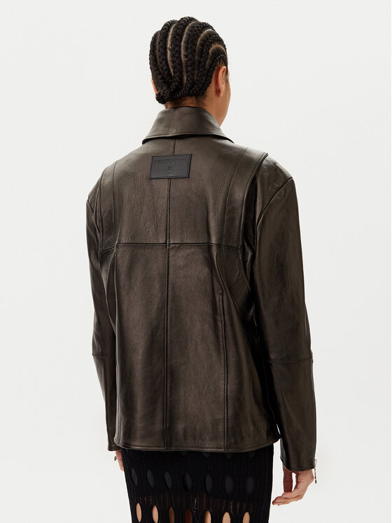 Patrizia Pepe Patrizia Pepe Μπουφάν δερμάτινο 8O0160 L143 K103 Μαύρο Regular Fit