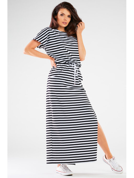 Infinite You Infinite You Sukienka letnia M253 Czarny Basic Fit