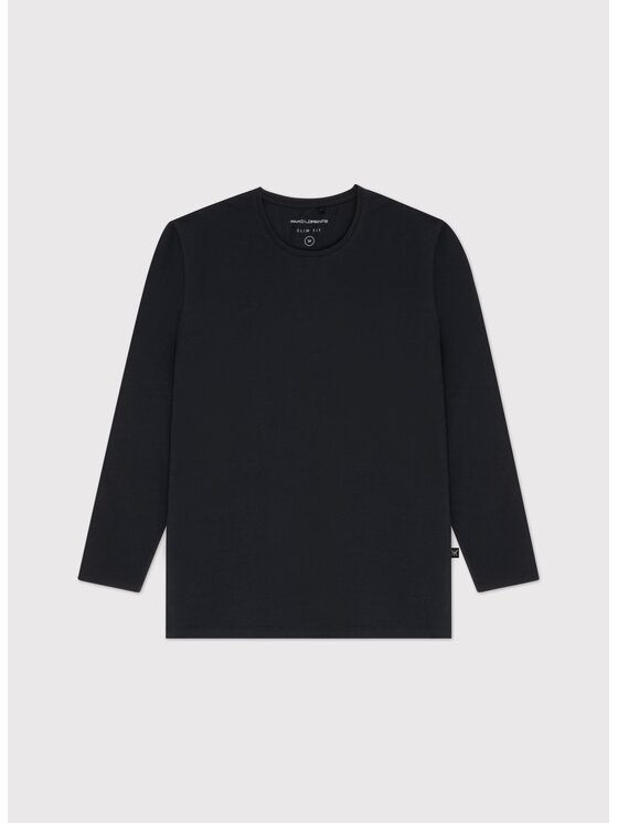 Pako Lorente Pako Lorente Longsleeve P000B-TL-007 Czarny Slim Fit