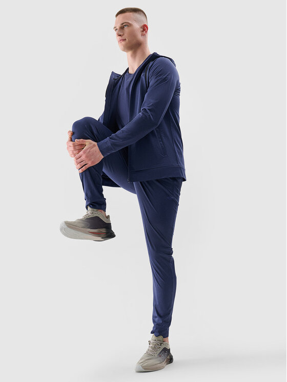 4F 4F Koszulka techniczna BASIC+ Granatowy Regular Fit