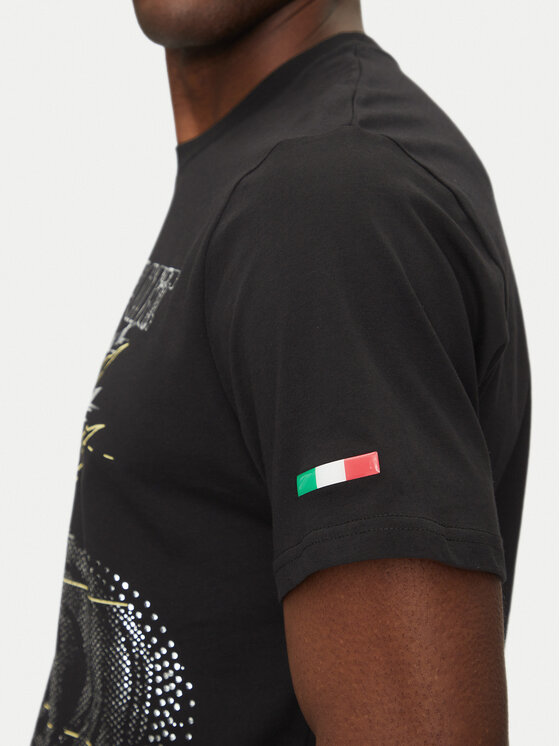 Plein Sport Plein Sport T-Shirt SAEC MTK8006 STE001N Černá Regular Fit