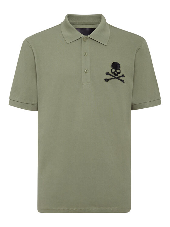 PHILIPP PLEIN PHILIPP PLEIN Polokošeľa 9407 Zelená Slim Fit